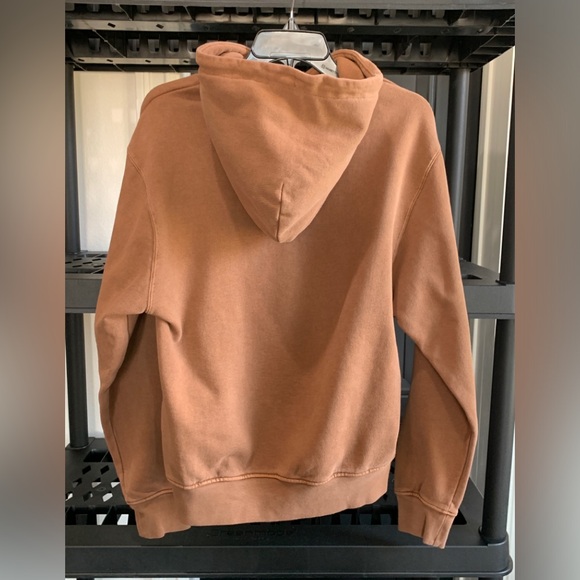 NEW Jordan Mens XS Flight Fleece Washed Pullover Hoodie - Legend Dark Brown - Picture 4 of 8